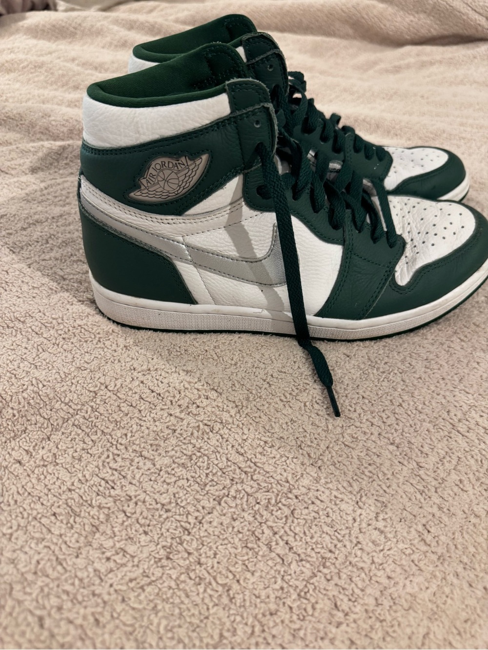 Nike Air Jordan 1 High - White & Dark Green